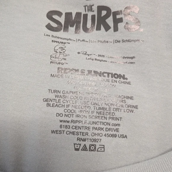 Torrid Smurfs Graphic Tee 3X - Picture 5 of 6